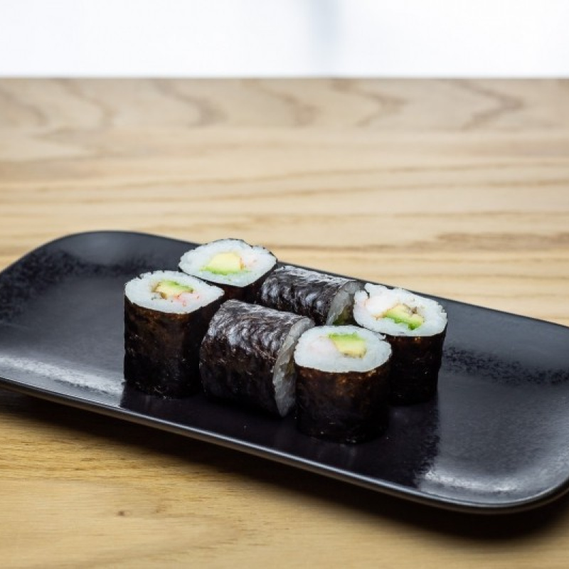 Maki crevette avocat