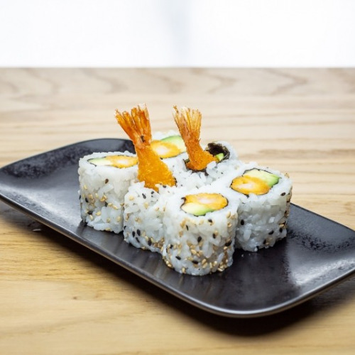 Cali tempura crevette avocat sésame