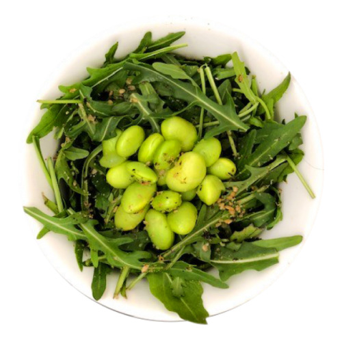 salade roquette fèves édamamé