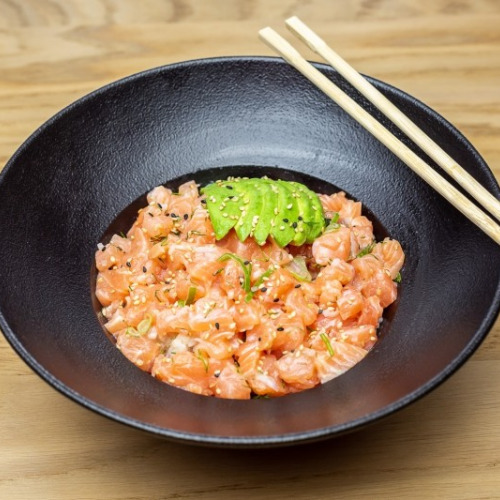 Salade repas saumon mariné