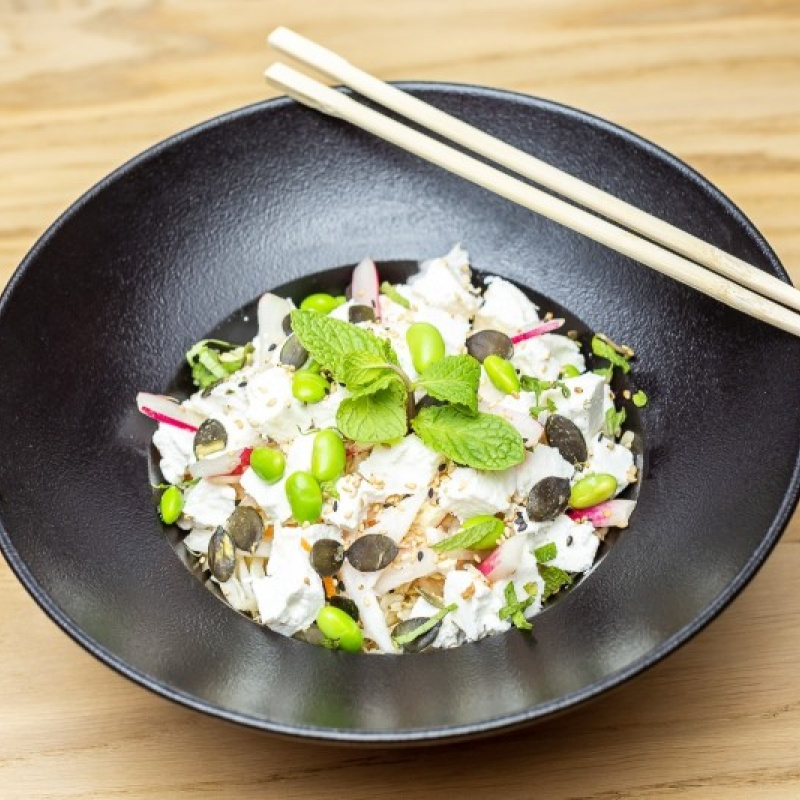 Salade crudités chèvre frais entrée