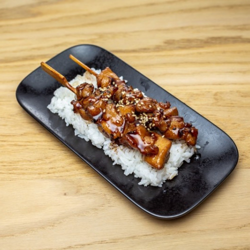 Yakitori poulet caramelisé