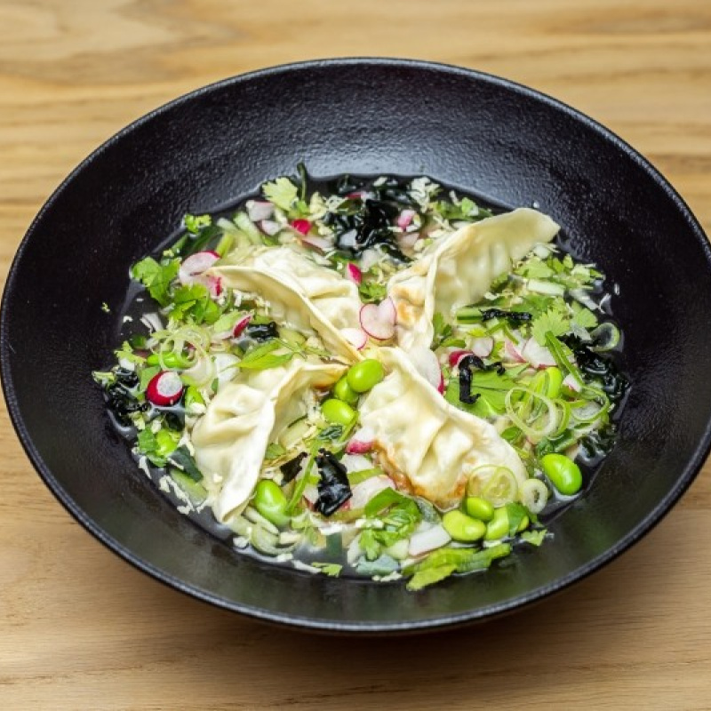 Soupe Gyozas Crevettes