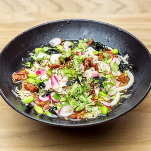 Nouilles udon végé bouillon