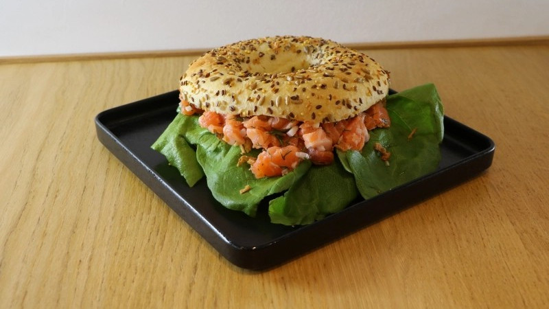 Bagel thon & saumon mariné